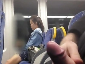 Chinese girl anticipating within reach my horseshit within reach the bus