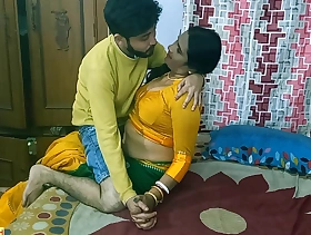 Indian teen boy has hot mating with friend's sexy mother! Hot webseries mating