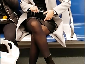Candid French Arab Girl relative to pantyhose