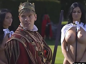 King fucks busty slutty servant Jasmine dan Anissa porn video