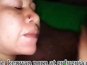 Kenyan muslim floozy sucking cock before hardcore anal