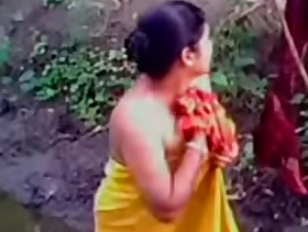 Bangla Desi Village Bhabi Ablution Near Public