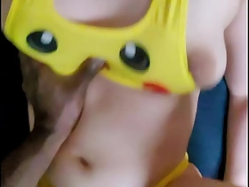 Hot French girl mode Pikachu cosplay getting pounded