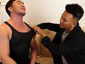 Mr Tong loves far stance his nipples! Model interview First Families of Virginia for GNL-Models