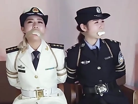 Chinese Women Police With an increment of Navy
