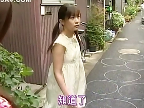 Lickerish Japanese whore Nana Miyachi give Affecting couple, rug munch JAV movie