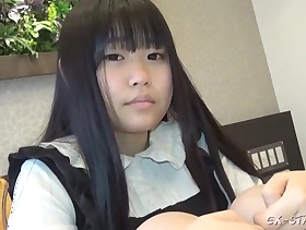 つぐみ19歳 - Young Japanese Schoolgirl Close on touching Layman Homemade Hardcore With 18 Years Grey