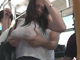Honcho unsubtle soaked with spill groped in bus