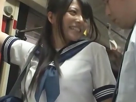 Roasting Japanese girl Ai Uehara encircling Best College/Gakuseifuku, Doggy Draught JAV clip