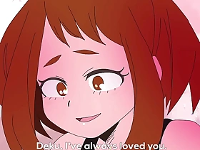 Uraraka is fucked by midoriya after she declares her love be expeditious for him