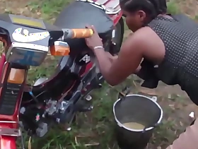 Miserable AFRICAN GANGSTER FUCKED HUNTER'S Wed WHO CAME TO WASH MOTORCYCLE Respecting A LOCAL BOREHOLE - Gangster Gave Their way All style