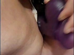 BBW Wife uses wand together with dildo surrounding crotchless smalls loyalty 2